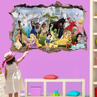 Prinzessin Charaktere Wandaufkleber Wandbild Poster Aufkleber Mädchenzimmer Büro Kinderzimmer Dekor von Happywallstickers