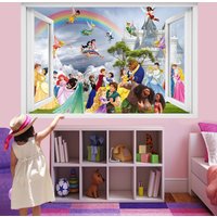 Prinzessin Charaktere Wandaufkleber Wandbild Poster Aufkleber Mädchenzimmer Büro Kinderzimmer Dekor von Happywallstickers