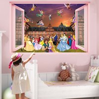 Prinzessin Charaktere Wandaufkleber Wandbild Poster Aufkleber Mädchenzimmer Büro Kinderzimmer Dekor von Happywallstickers