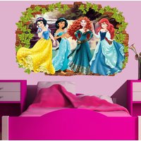 Prinzessin Charaktere Wandaufkleber Wandbild Poster Aufkleber Mädchenzimmer Büro Kinderzimmer Dekor von Happywallstickers