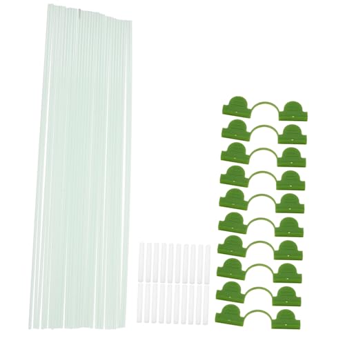 Happyyami 1 Satz Gewächshaus Unterstützt Häuser Reifen Pflanzen Wachsen Anlage Landschaft Polycarbonat Tunnel Reihe Abdeckbänder Gärtnerische Unterstützung Gartenhaken Gartenhaus Weiß Pp von Happyyami