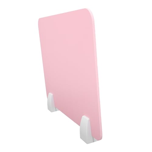 Happyyami 1 Satz Isolationsschutzplatine Partitionen Schreibtischteiler Stichworte Name Klassenzimmerteiler büro schuler Hustenschutz für Schreibtisch Teiler Bildschirmbereich Metall Rosa von Happyyami