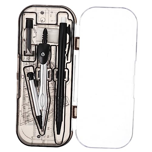 Happyyami 1 Satz Kompass -Lineal Set großer Zirkel zum Zeichnen von Kreisen Regel Werkzeug Professionelles Dreieckslineal zum Zeichnen Schulgeometrie Winkelmesser Metall Happyyami 1 Satz Kompass -Lineal Set großer Zirkel zum Zeichnen von Kreisen Regel Werkzeug Professionelles Dreieckslineal zum Zeichnen Schulgeometrie Winkelmesser Metall von Happyyami