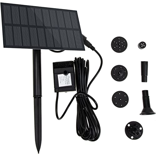 Happyyami 1 Satz Solarbrunnen Solar-vogelbad-brunnen Wasserfall- Solarteichpumpe Solare Wasserfallpumpe Solarwasserbrunnenpumpe Bausatz Für Solarwasserpumpe Abs Sprinkler von Happyyami