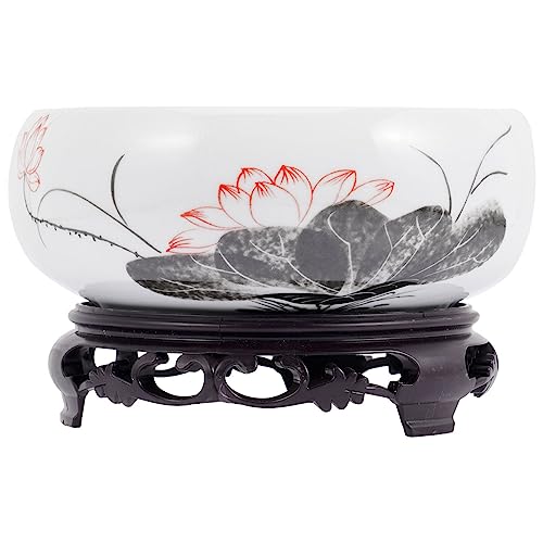 Happyyami 1 Set Runder Großer Flacher Sukkulenten-Keramik-Übertopf Bonsai-Töpfe Kaktus-Blumen-Übertopf Chinesischer Narzissentopf Kein Loch Mit Hydrokultur-Vase Seerosenschale Happyyami 1 Set Runder Großer Flacher Sukkulenten-Keramik-Übertopf Bonsai-Töpfe Kaktus-Blumen-Übertopf Chinesischer Narzissentopf Kein Loch Mit Hydrokultur-Vase Seerosenschale von Happyyami