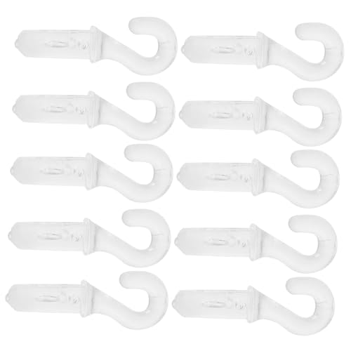 Happyyami 10 Stück Blind Wand Hook Ersatzteile Design für Vertikale Jalousien Benutzerfreundlich mit Fragezeichen Haken für Fensterdekoration von Happyyami