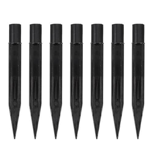 Happyyami 10 Stück Kunststoff-Erdspieße Leichte Erdspieße Solarleuchten Spikes Ersatz-Entleerungsdesign Hof-Zuckerstangenpfähle Für Gartenleuchten Lampen Dekorationen von Happyyami