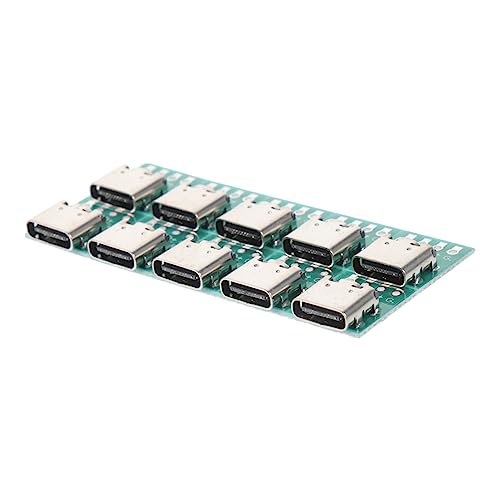 Happyyami 10 Stück Ladung Anschlüsse Weiblich Hafen Stecker PCB-Konverterplatine für Datenleitung USB-Typ-C-Platine Buchse USB-C-Platine Zinklegierung Happyyami 10 Stück Ladung Anschlüsse Weiblich Hafen Stecker PCB-Konverterplatine für Datenleitung USB-Typ-C-Platine Buchse USB-C-Platine Zinklegierung von Happyyami