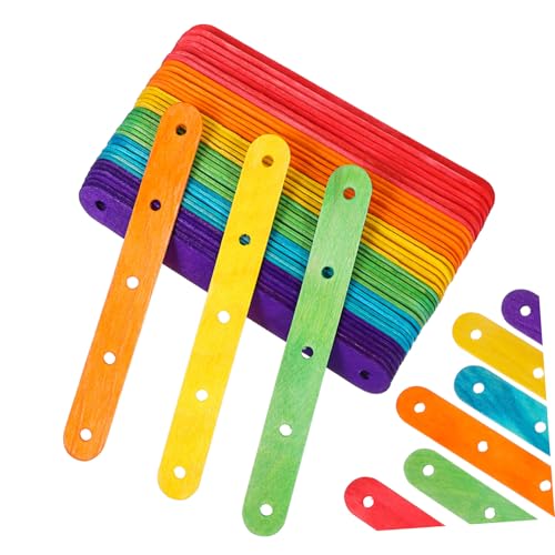 Happyyami 100 Stück Bunte Holz Popsicle Sticks mit Robuste Eisstäbchen für Eiscreme Cake Pops DIY Dessert und Bastelprojekte zu Hause Happyyami 100 Stück Bunte Holz Popsicle Sticks mit Robuste Eisstäbchen für Eiscreme Cake Pops DIY Dessert und Bastelprojekte zu Hause von Happyyami