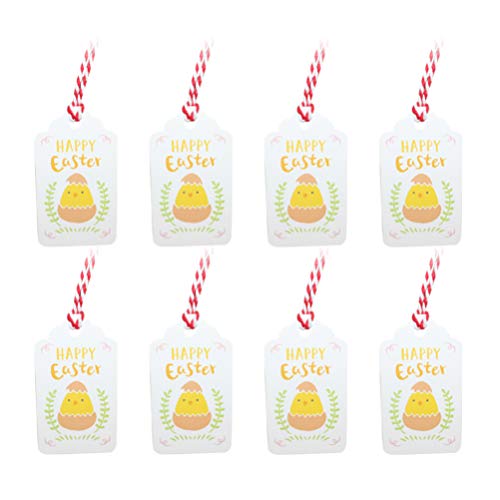 Happyyami 100st Feriendekor. Ostern Namensschild Leere Tags Ostern- Tags Für Gefälligkeiten Party Favor Geschenkanhänger Geschenk- Tags. Hähnchen-geschenkanhänger Kanincheneier Dropshipping von Happyyami