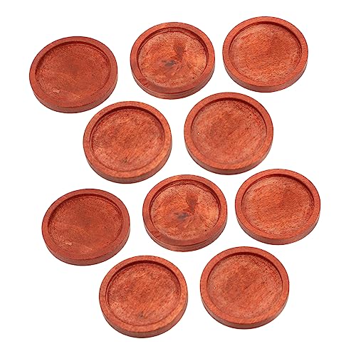 Happyyami 10st Mikrolandschaftsbasis Konservierte Rose Selber Machen Glasglocke Mit Holzsockel Untersetzer Für Teetassen Kuppelbasis Anzeigen Glasglocke Glocke Glas Basis Mini Hölzern Krug von Happyyami