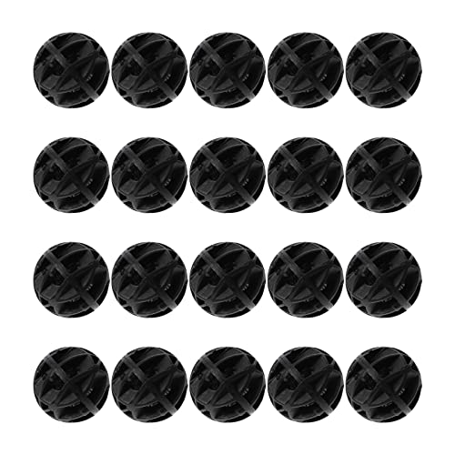 Happyyami 150 Stück Bio- Teichfilterkugeln Filterbälle Bio-Kugeln Biokugeln Für Teichfilter Aquarienfilter Bio-filterball Biologische Filterkugeln Bio-bälle Für Teich Baumwolle Black von Happyyami