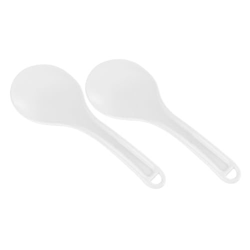 Happyyami 2 Stück Praktischer Reislöffel aus Robustem Material Antihaftbeschichteter Reispaddel Leicht zu Reinigen Platzsparend mit Aufhängeloch als Küchenutensil für Reisgerichte von Happyyami