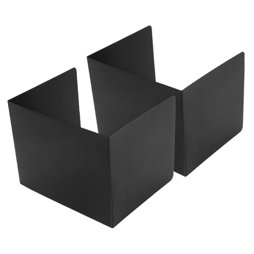 Happyyami 2 Stück Schreibtischtrennwand Privatsphäre Planke Bildschirm Steckbrett Schilde Bretter Anzeige Büro Student Klassenzimmer Desktop-sichtschutz Datenschutzschild Black von Happyyami