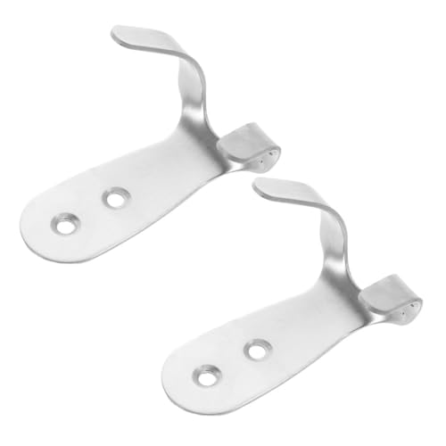 Happyyami 2 Stück Zwei Motorrad Helm Aufbewahrungshaken Wandhaken für Sicherheitshelme Hüte und Handtücher Robuste Platzsparende Wandhalterung aus für Garage und Küche von Happyyami