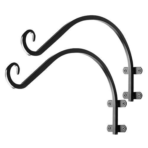Happyyami 2er Set Wandhaken Für Pflanzen Handgefertigte Eisenhalterung Für Blumenampeln Und Pflanzgefäße Wandmontierte Aufhängung Für Innen Und Außenbereich von Happyyami