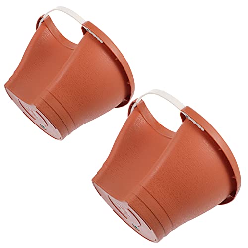 Happyyami 2stücke Hängende Blumentöpfe Wandblumentöpfe Für Pflanzen Langlebige Kunststoffblumentöpfe Für Balkon Und Garten-Dekoration Kleine Und Große Modelle Happyyami 2stücke Hängende Blumentöpfe Wandblumentöpfe Für Pflanzen Langlebige Kunststoffblumentöpfe Für Balkon Und Garten-Dekoration Kleine Und Große Modelle von Happyyami