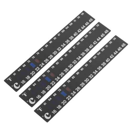 Happyyami 3 Stück Thermometer Aufkleber für Brauen und Fermentation Selbstklebende Temperaturmessung Einfache Anwendung für Getränke Joghurt und Brot von Happyyami