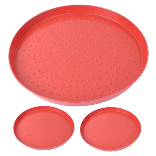 Happyyami 3pcs Wachtel Feeder Geflügel Fütterung Tablett Futter Platte Für Küken Huhn Gans Nicht-boden von Happyyami