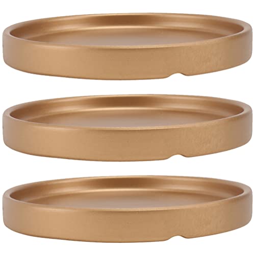 Happyyami 3st Blumentopf-Chassis Tablett Für Töpferpflanzen Blumenuntersetzer Pflanzenuntersetzer Flowerpot Blumentöpfe Wasserbehälter Pflanzenschalen Blumentopf 60 cm Klein Keramik Vase von Happyyami