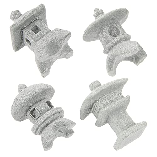 Happyyami 4 Stück Kleine Pagode Feengarten-Ornamente Im Freien Mini-Zen-gartendekoration Pagodengartenstatue Figuren Mini-Stein Miniaturen Zen Garten Mini-pagode Gartenzwerg Sandstein Grey Happyyami 4 Stück Kleine Pagode Feengarten-Ornamente Im Freien Mini-Zen-gartendekoration Pagodengartenstatue Figuren Mini-Stein Miniaturen Zen Garten Mini-pagode Gartenzwerg Sandstein Grey von Happyyami