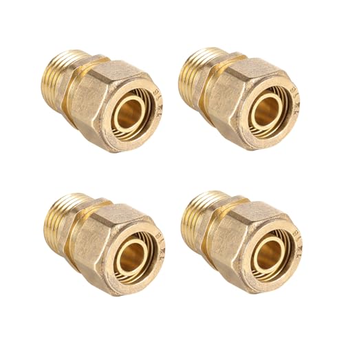 Happyyami 4 Stück Teiliges Kupferrohr Verbindungsstück Außengewinde Adapter Robust Korrosionsbeständig Vielseitig Einsetzbar für Wasser und Luftleitungen Zubehör Happyyami 4 Stück Teiliges Kupferrohr Verbindungsstück Außengewinde Adapter Robust Korrosionsbeständig Vielseitig Einsetzbar für Wasser und Luftleitungen Zubehör von Happyyami