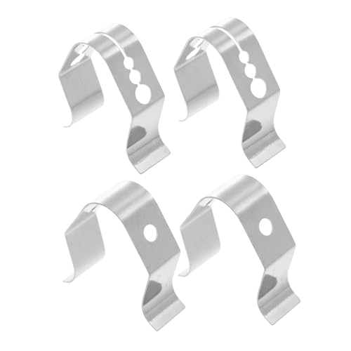 Happyyami 4 Stück Teiliges Thermometerhalter aus Edelstahl Klammern für Grill Ofen und Bbq Hitzebeständig und Robust zum Fixieren von Temperaturfühlern bei Kochen und Kaffee von Happyyami