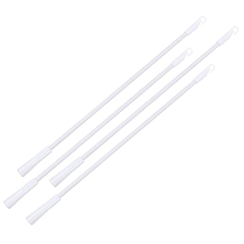Happyyami 4 Stück Vertikaler Jalousiestab aus Aluminium Teiliges Set für Fensterjalousien Ersatzteile für Öffnen und Neigen für Wohnzimmer Schlafzimmer und Badezimmer von Happyyami