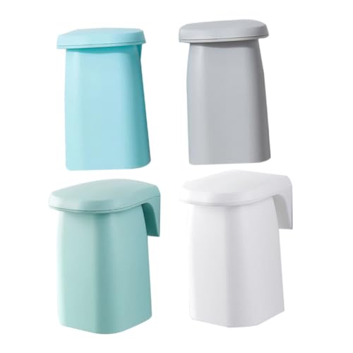 Happyyami 4stücke Magnetischer Zahnbürstenhalter Wandmontiert Getränkehalter Mundwasserbecher Zahnpastabehälter Für Badezimmer Waschtisch von Happyyami