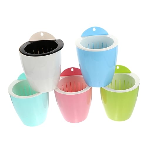 Happyyami 5 Stück Blumentopf plastiktisch plastikenten Hanging flowerpots bescherung Hängepflanzen im Innenbereich Topfaufhänger für Pflanzen Hanging Pflanzer hängender pflanzer für zu Hause von Happyyami
