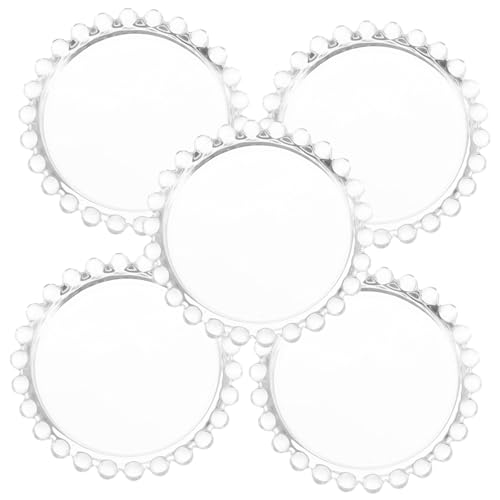Happyyami 5 Stück Teiliges Transparente Glaskerzenuntersetzer für Säulenkerzen rutschfeste Kleine Kerzenteller Dekorative Glasplatten für Zuhause und Partydekoration Happyyami 5 Stück Teiliges Transparente Glaskerzenuntersetzer für Säulenkerzen rutschfeste Kleine Kerzenteller Dekorative Glasplatten für Zuhause und Partydekoration von Happyyami