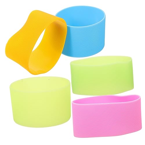 Happyyami 5St Wasserbecherschutz Spritzschutz für die Mikrowelle Faltbare Wasserflaschen Trinkbecher-Abdeckung Trinkbecher-Sleeve Silikonbänder für Sublimationsbecher Flaschenabdeckungen Happyyami 5St Wasserbecherschutz Spritzschutz für die Mikrowelle Faltbare Wasserflaschen Trinkbecher-Abdeckung Trinkbecher-Sleeve Silikonbänder für Sublimationsbecher Flaschenabdeckungen von Happyyami