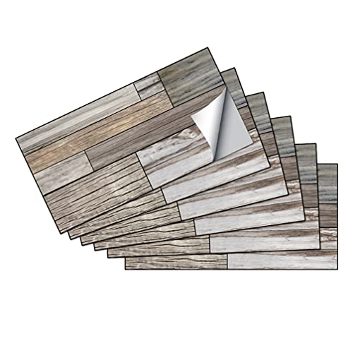 Happyyami 6 Blätter Wandaufkleber Selbstklebende Backsplash-aufkleber Backsplash Aufkleben Küchenrückwand Aufkleben Backsplash-fliese Für Die Küche Hintergrund Pvc 3d Decke Tapete von Happyyami