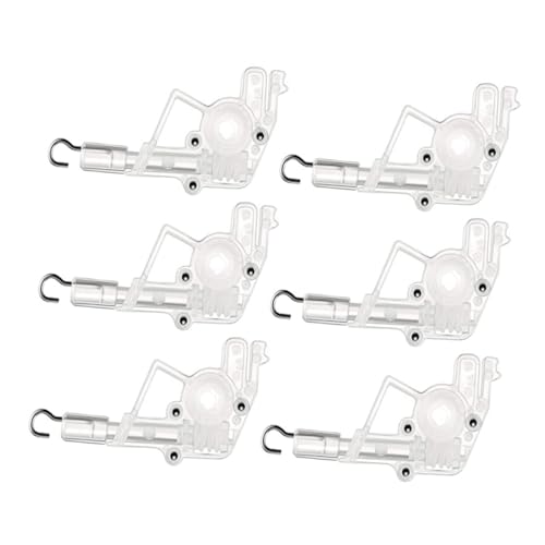 Happyyami 6 Stück Teiliges Set Wand Tilter für Horizontale Jalousien Hexagonaler Verbindungsgang Transparente Ausführung Praktische Ersatzteile für Jalousien für Schlafzimmer und von Happyyami
