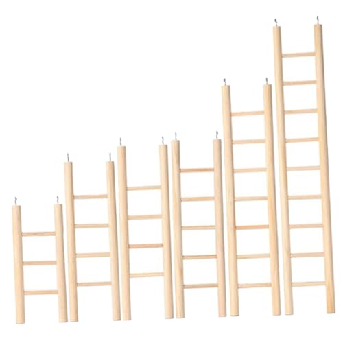 Happyyami 6stücke Kletterleiter Für Papageien Vogelleiter Aus Natürlichem Material Papageienkäfigzubehör Vogelhängeleiter Zum Kauen Und Spielen Wellensittichleiter Für Käfig von Happyyami