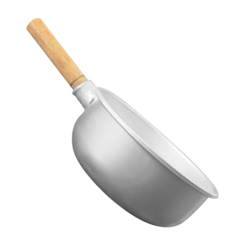 Happyyami Aluminium Wasserschöpfer mit Robustem Holzgriff Außendurchmesser Vielseitige Wasserkelle für Küche Badezimmer und Garten Langlebiger Mehrzweck Wasserschöpfer zum Pflanzenbewässern von Happyyami