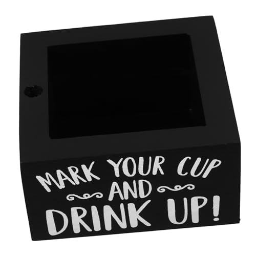 Happyyami Holzbereiterhalter Für Küche Becher-Organizer Aus Holz Aufbewahrungsbox Für Tassen Praktisches Küchenregal Bar-becherhalter Mit Stifthalter von Happyyami
