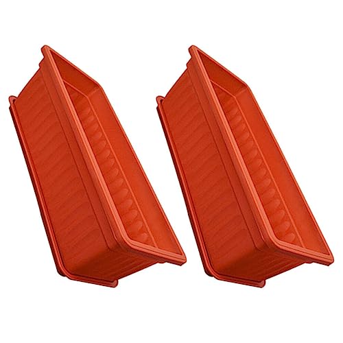 Happyyami Blumenkasten-Pflanzgefäß 2 Stück Blumenfensterkasten Rechteckig Kunststoff-Gemüsepflanzgefäße Mit Untertassen Für Fensterbank Terrasse Garten Balkon Veranda Rot Happyyami Blumenkasten-Pflanzgefäß 2 Stück Blumenfensterkasten Rechteckig Kunststoff-Gemüsepflanzgefäße Mit Untertassen Für Fensterbank Terrasse Garten Balkon Veranda Rot von Happyyami