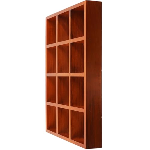 Happyyami Rechteckiger Blumenkasten Aus Massivem Holz Vintage-pflanzgefäß Für Sukkulenten Fächer-Planter Box Mit Rustikalem Design Für Innenräume Und Gärten Holzblumentopf Mit von Happyyami