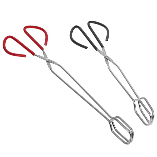 Happyyami Camping Brennholzzange Bbq Kaminzange 15 Zoll Griff Edelstahl Für Outdoor-aktivitäten von Happyyami