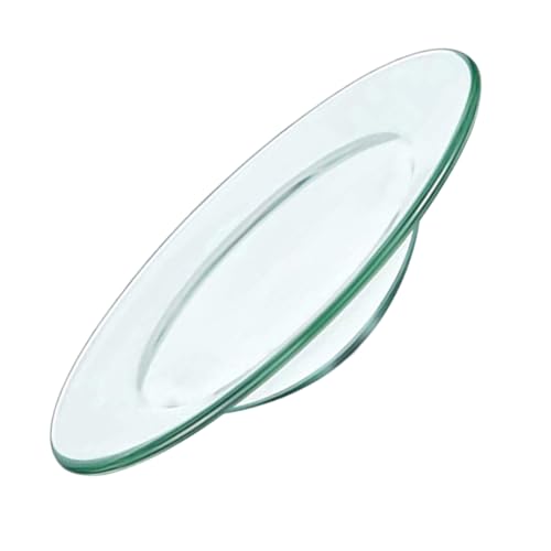 Happyyami Ersatzglasplatte für Aromawärmer Transparent Hitzebeständig Leicht zu Reinigen für Duftöle und Teelichter Sorgt für Angenehme Raumatmosphäre von Happyyami