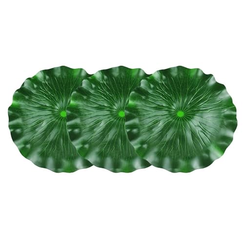 Happyyami Eva-lotusblätter 40 cm Schwimmende Lotusblatt-Requisiten Für Den Teich Realistisch Simulierte Lotusblätter Zur Dekoration von Happyyami