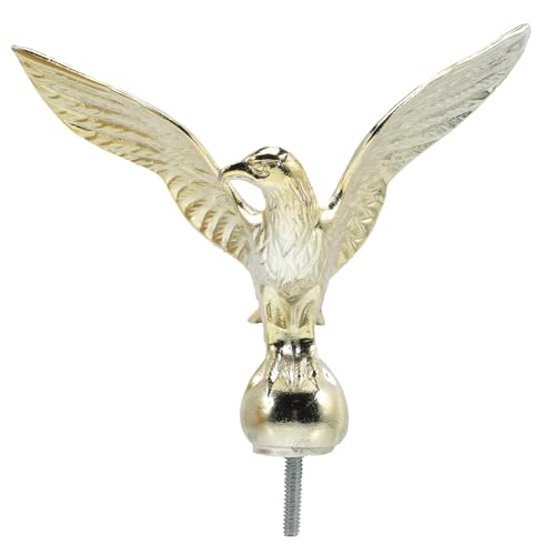 Happyyami Fahnenmast Aus Metall Adler-Top Legierung Adler-Aufsatz Ornament Adler-Endstück Fahnenmast-Zubehör Fahnenmast-Kopfkappe Für Teleskop-Fahnenmasten Außerhalb des Hauses Happyyami Fahnenmast Aus Metall Adler-Top Legierung Adler-Aufsatz Ornament Adler-Endstück Fahnenmast-Zubehör Fahnenmast-Kopfkappe Für Teleskop-Fahnenmasten Außerhalb des Hauses von Happyyami
