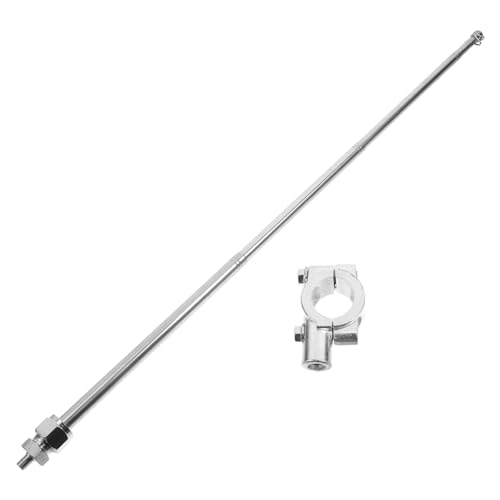 Happyyami Fahnenmast Halterung für Fahrrad Teleskop Flaggenhalter mit Aluminiumfuß und Stahlstange Einfache Installation und Verstellbare für Portabilität von Happyyami