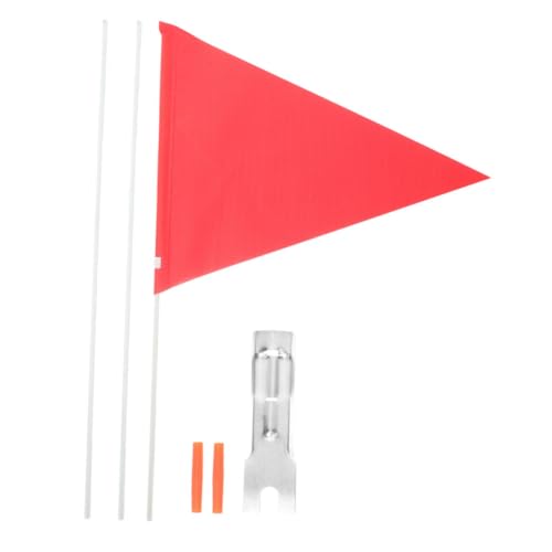 Happyyami Fahrrad Sicherheitsflagge mit Fahnenmast Reißfeste Heckflagge für Kinderfahrräder für Sichtbarkeit und bei Ausflügen oder Team Events von Happyyami