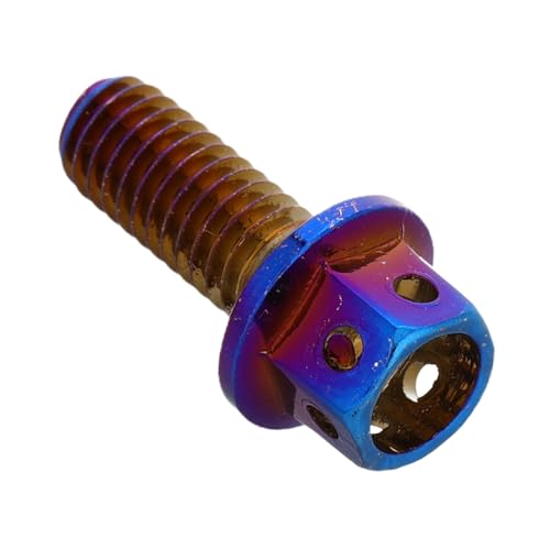 Happyyami Farbige Nummernschildschrauben für Motorräder Titanmontageschrauben mit Irideszenten Farben Installieren für Designs und Langlebige Happyyami Farbige Nummernschildschrauben für Motorräder Titanmontageschrauben mit Irideszenten Farben Installieren für Designs und Langlebige von Happyyami