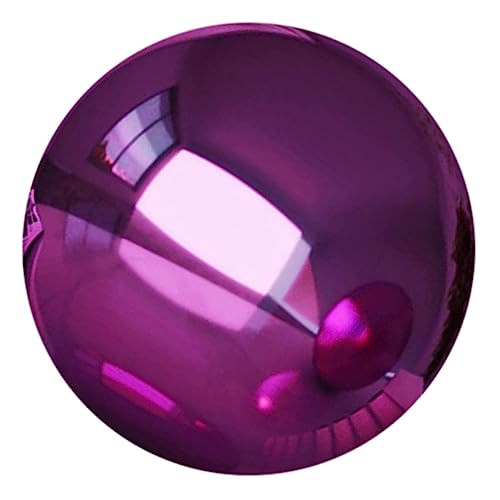 Happyyami Garten Exquisiter Blickball Reflektierender Für Den Reflektierender Ball Für Den Außenbereich Spiegelglobus Dekorative Kugel Violett Fräulein Spiegelwand Boutique Rostfreier Stahl von Happyyami