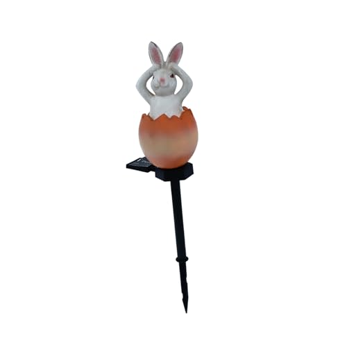 Happyyami Gartenbeleuchtung Solar-kaninchen-licht Solarleuchten Für Außen Plastik Sicherheitslampe Hase Dekorative Außenleuchten von Happyyami