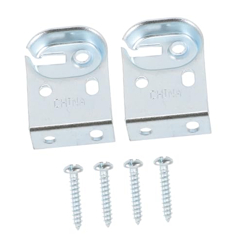Happyyami Halterung aus Robustem Metall Kompakte Montagebeschläge für Vorhänge Vielseitig Einsetzbar Ersatzteil für Fensterrollos ohne Bohren Praktisches Reparaturzubehör von Happyyami