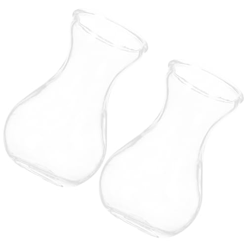 Happyyami Hyazinthen-vasen-Set 2-teilig Glas Basteln Einfacher Dekorativer Blumenbehälter Für Die Dekoration Zu Hause Oder Im Büro von Happyyami